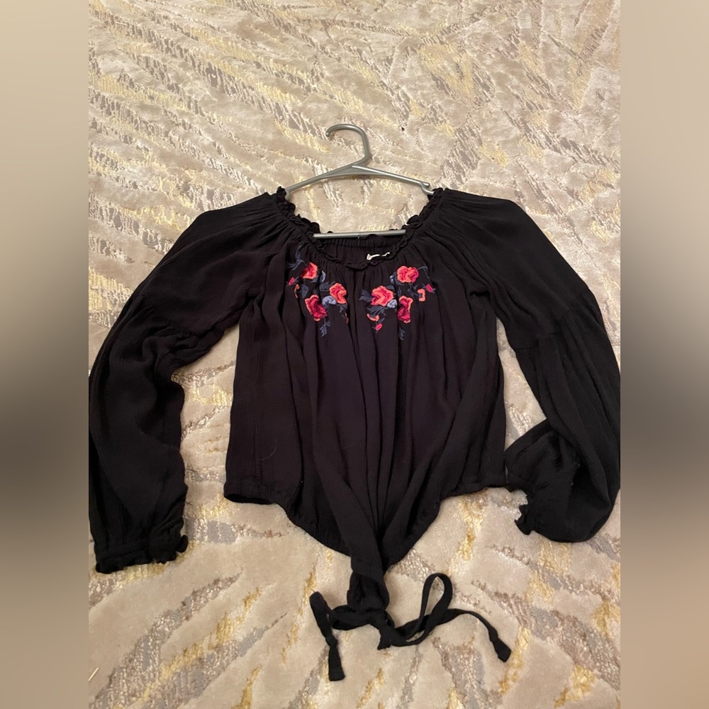 Super Cute Floral Off the Shoulder Blouse